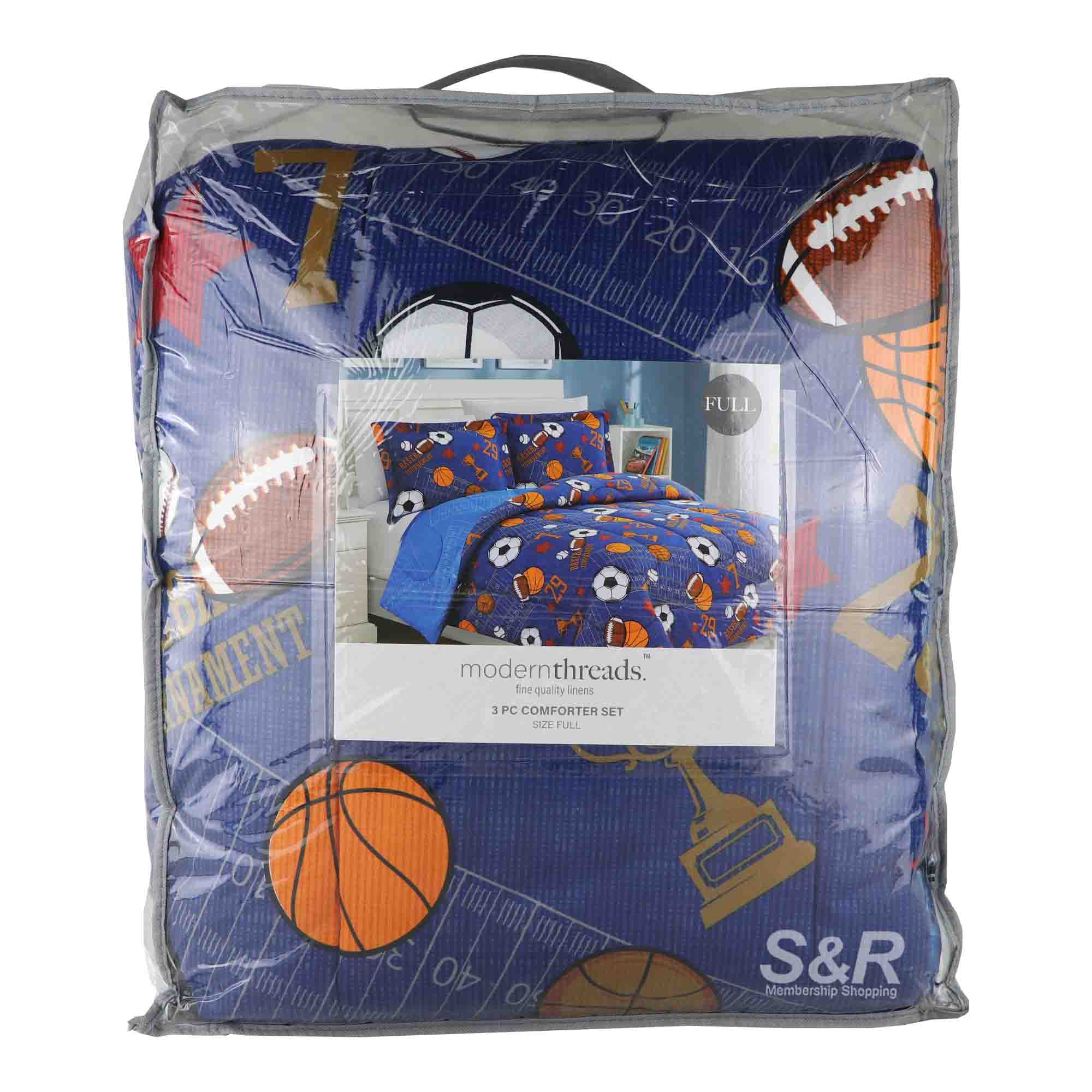 Modern Threads Soccer Juvenile Full Comforter Set 3pcs Modern Threads Soccer Juvenile Full Comforter Set 3pcs
